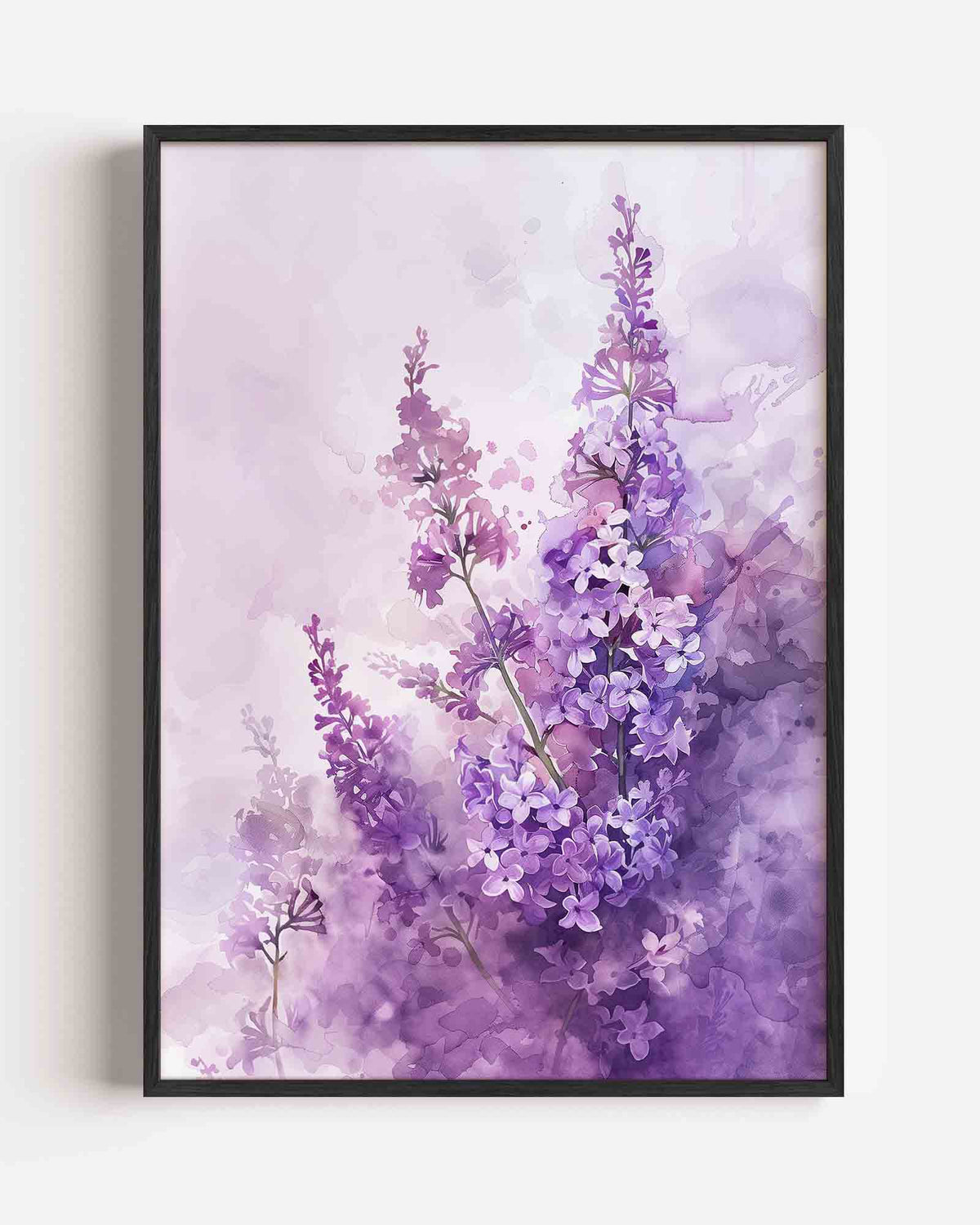 Paarse bloemen – Kleur & Vormen portret poster als wanddecoratie