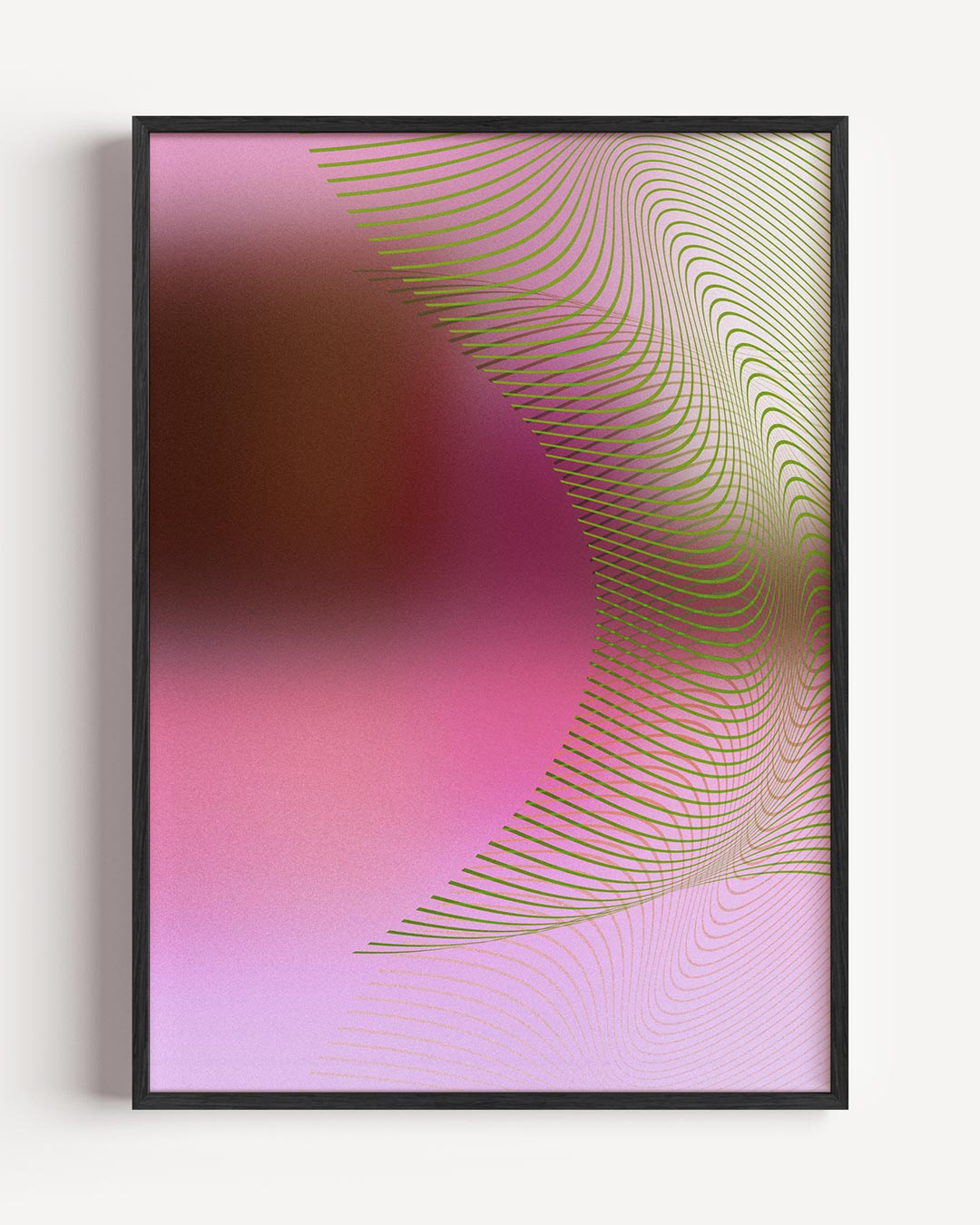 Abstracte Zachte Kleuren – kleurrijke abstracte portret poster als wanddecoratie