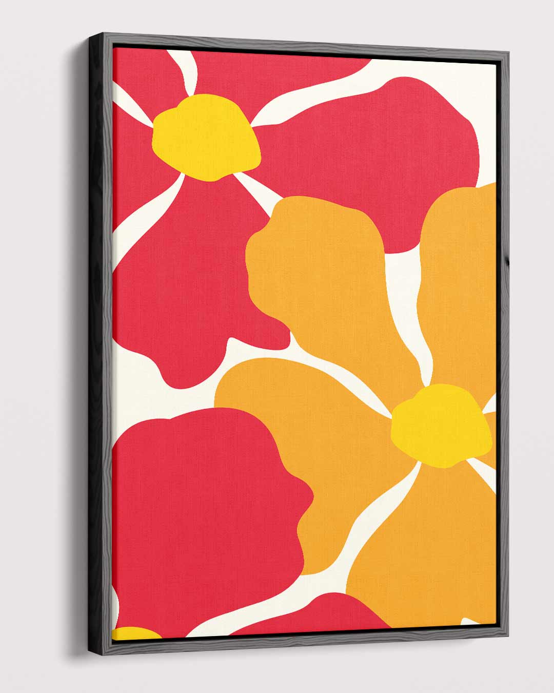 Bloemrijke Kleurexplosie – dibond kunstwerk als wanddecoratie