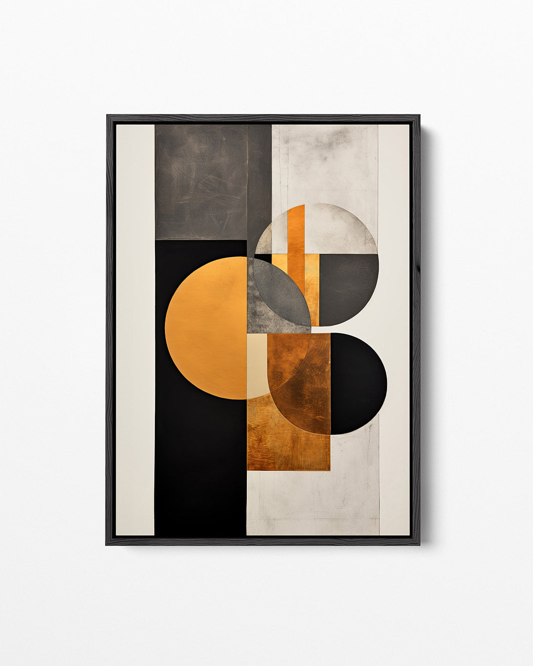 Geometrische vormen compositie – staand wanddecoratie kunstwerk