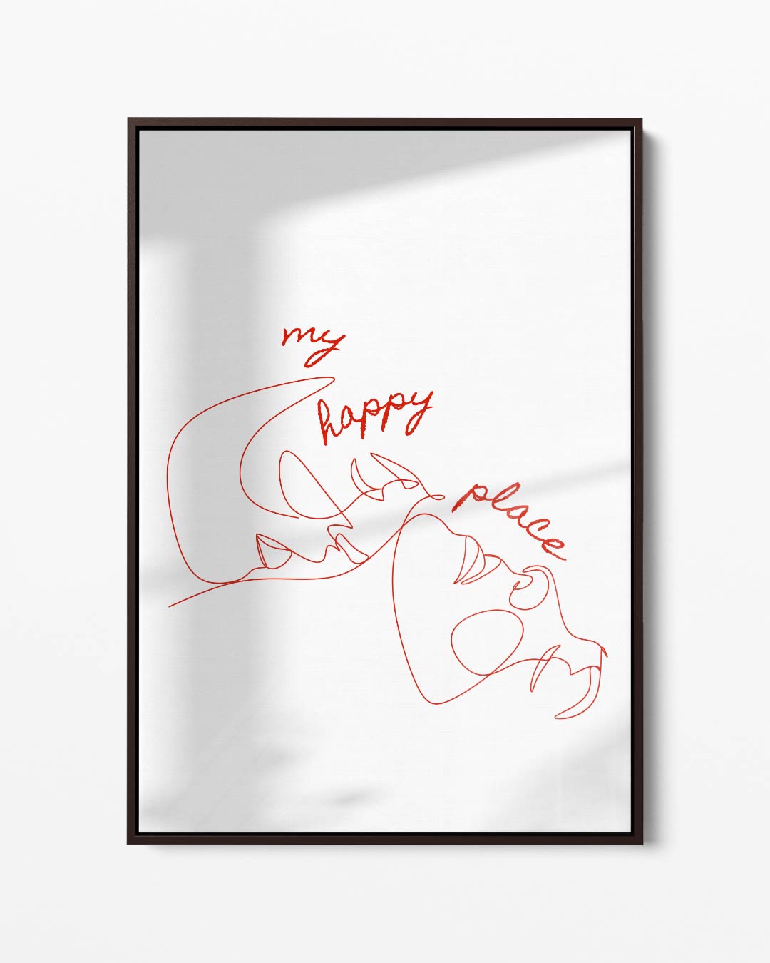 My Happy Place – portret kunstwerk als wanddecoratie