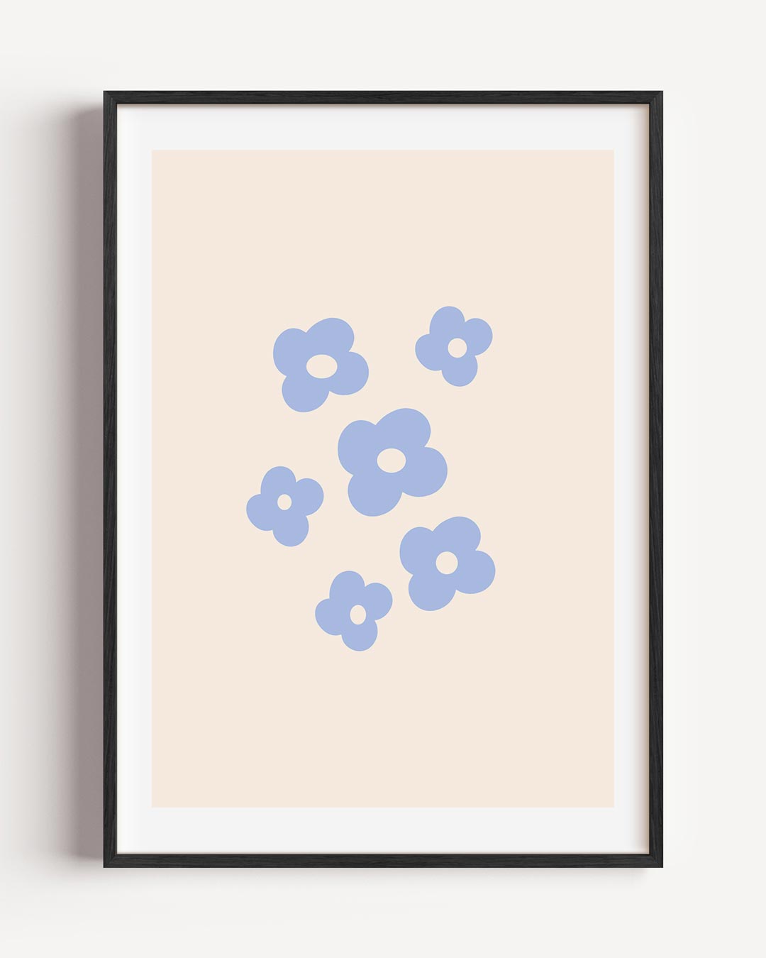 Bloemenpracht in Pastel – moderne portret poster als wanddecoratie