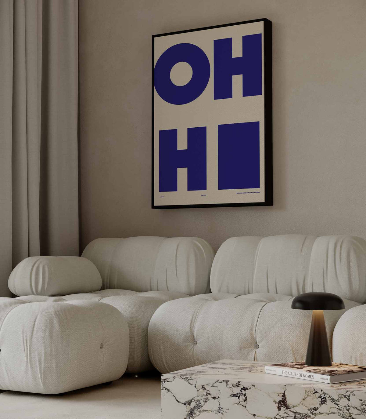 OH HI Wandkunst – staande wandkunst voor woonkamer of interieur