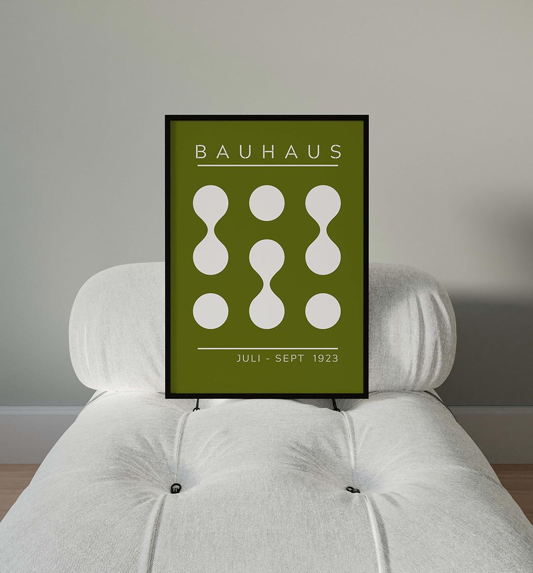 Vorm en ritme – moderne Bauhaus wandkunst als poster