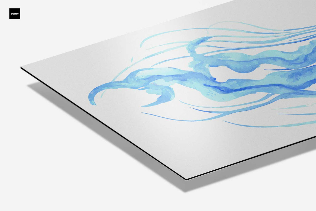 Dromerige Kwallen in Blauw – canvas kunstwerk als wanddecoratie