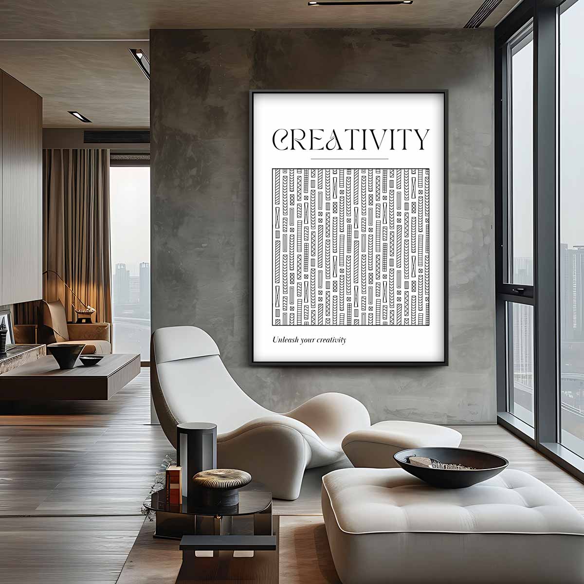 Creatieve Inspiratie Poster – plexiglas wanddecoratie in portret formaat