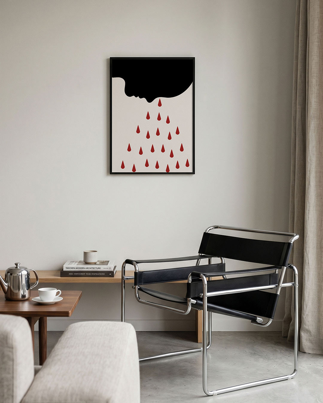 Vorm en contrast – geometrische Bauhaus poster in staand formaat