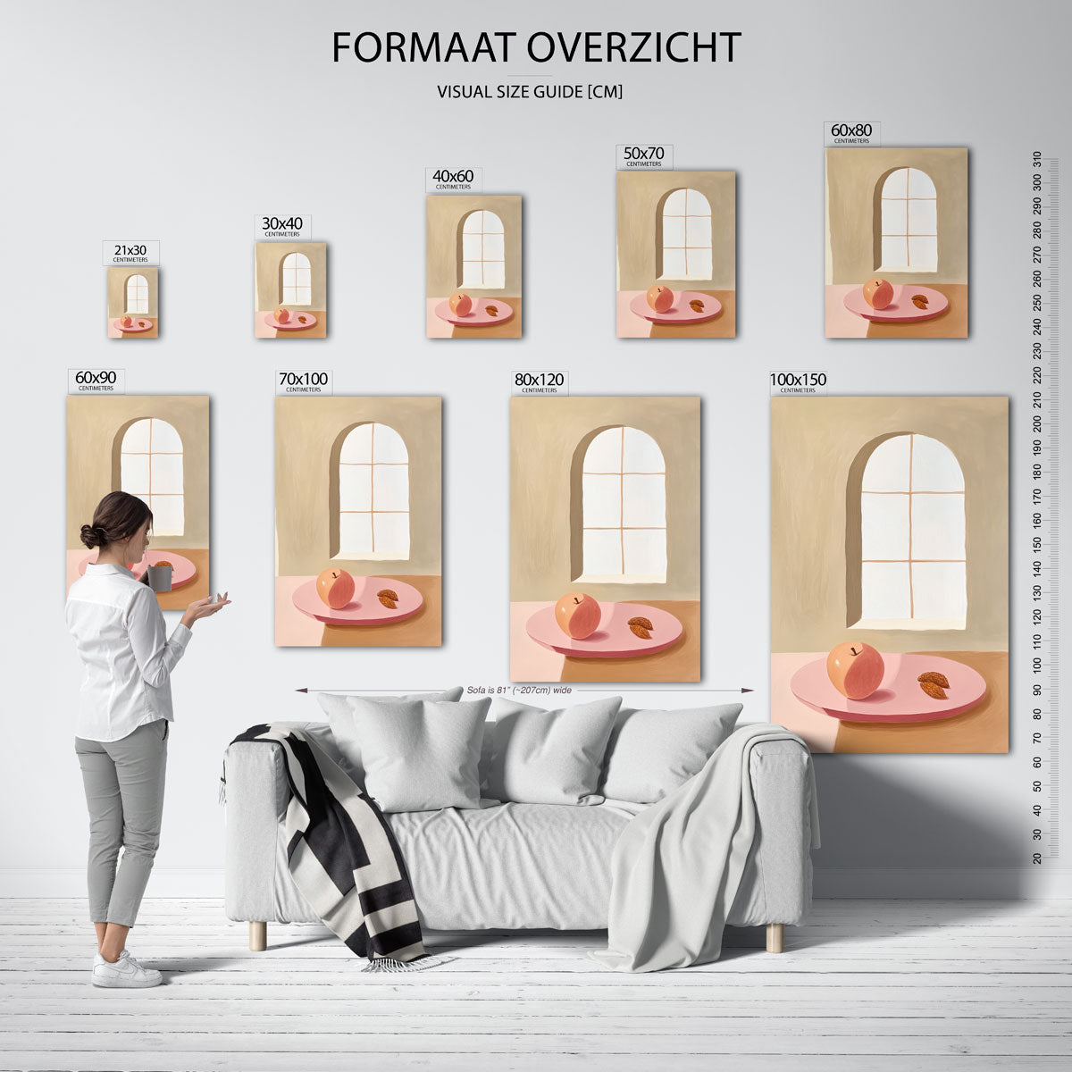 Appel en amandelen – staande muurposter met jungle thema