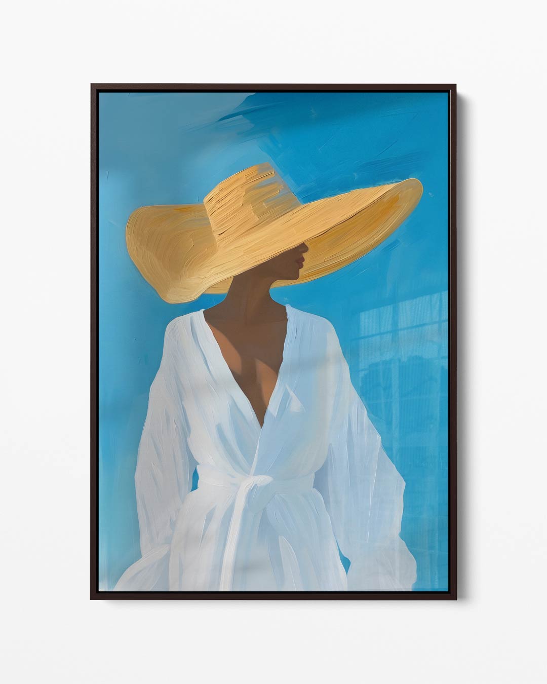 Zomer Elegantie – portret kunstwerk als wanddecoratie