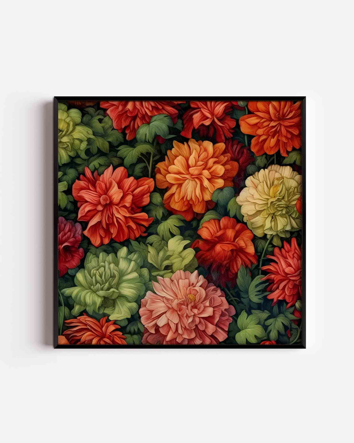 Bloemenpracht – William Morris vierkante poster als wanddecoratie