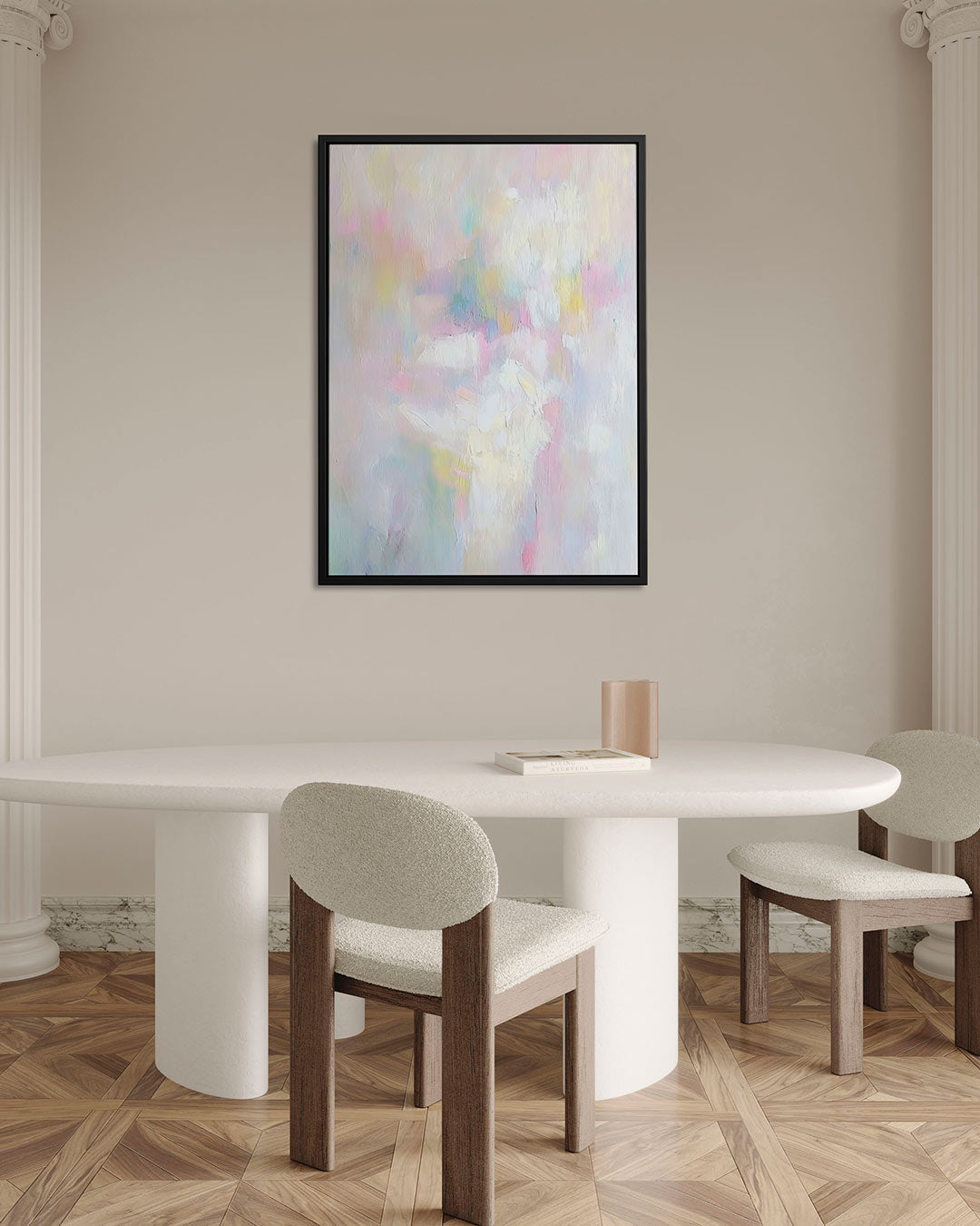 Zachte kleurencompositie – Kleurencompositie – alternatieve weergave van het kunstwerk