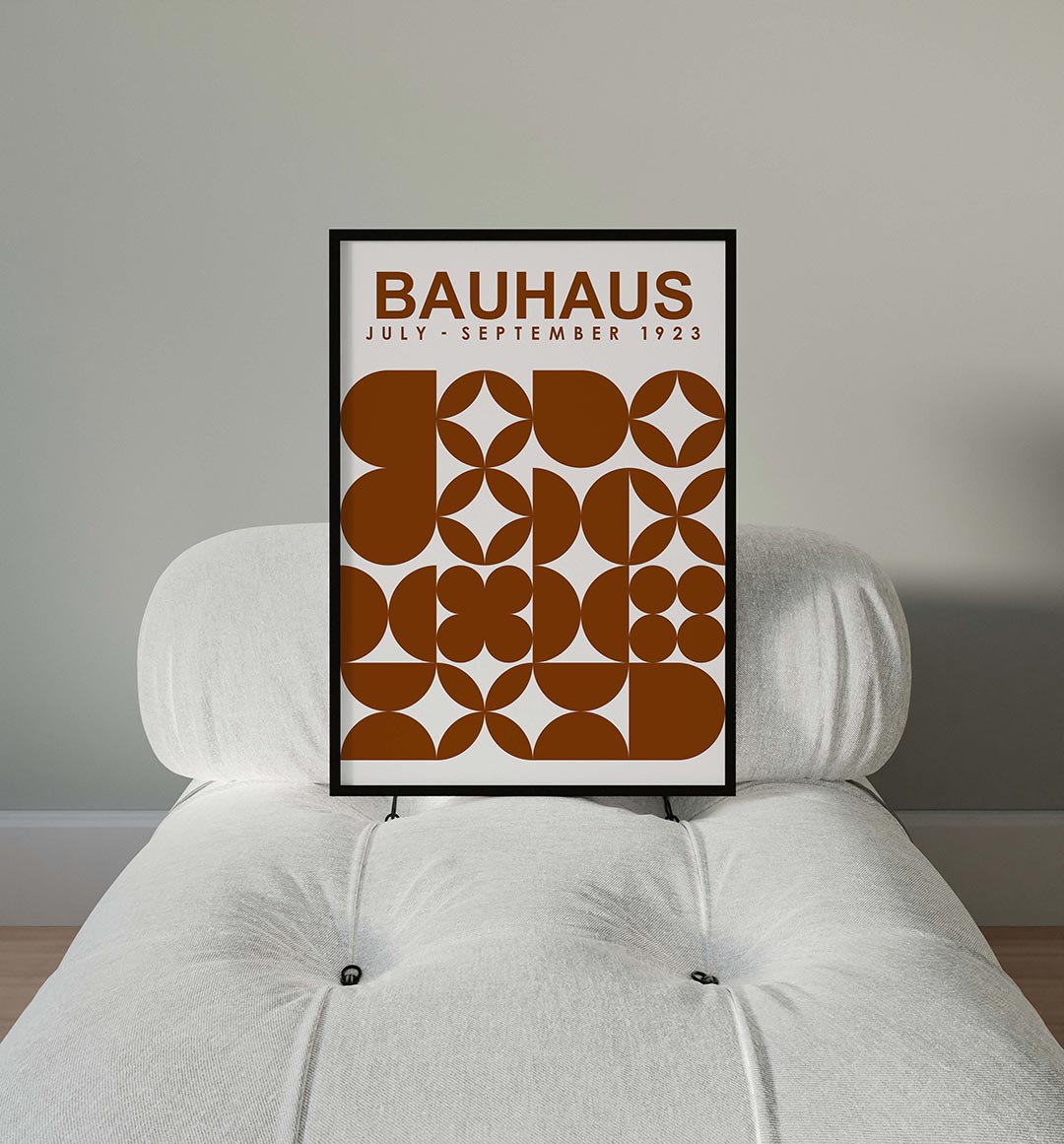 Vormen en vlakken – moderne Bauhaus wandkunst als poster