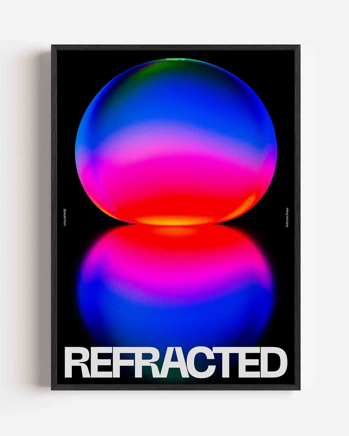 Refracted sphere – Pop Art en Streetart portret poster als wanddecoratie