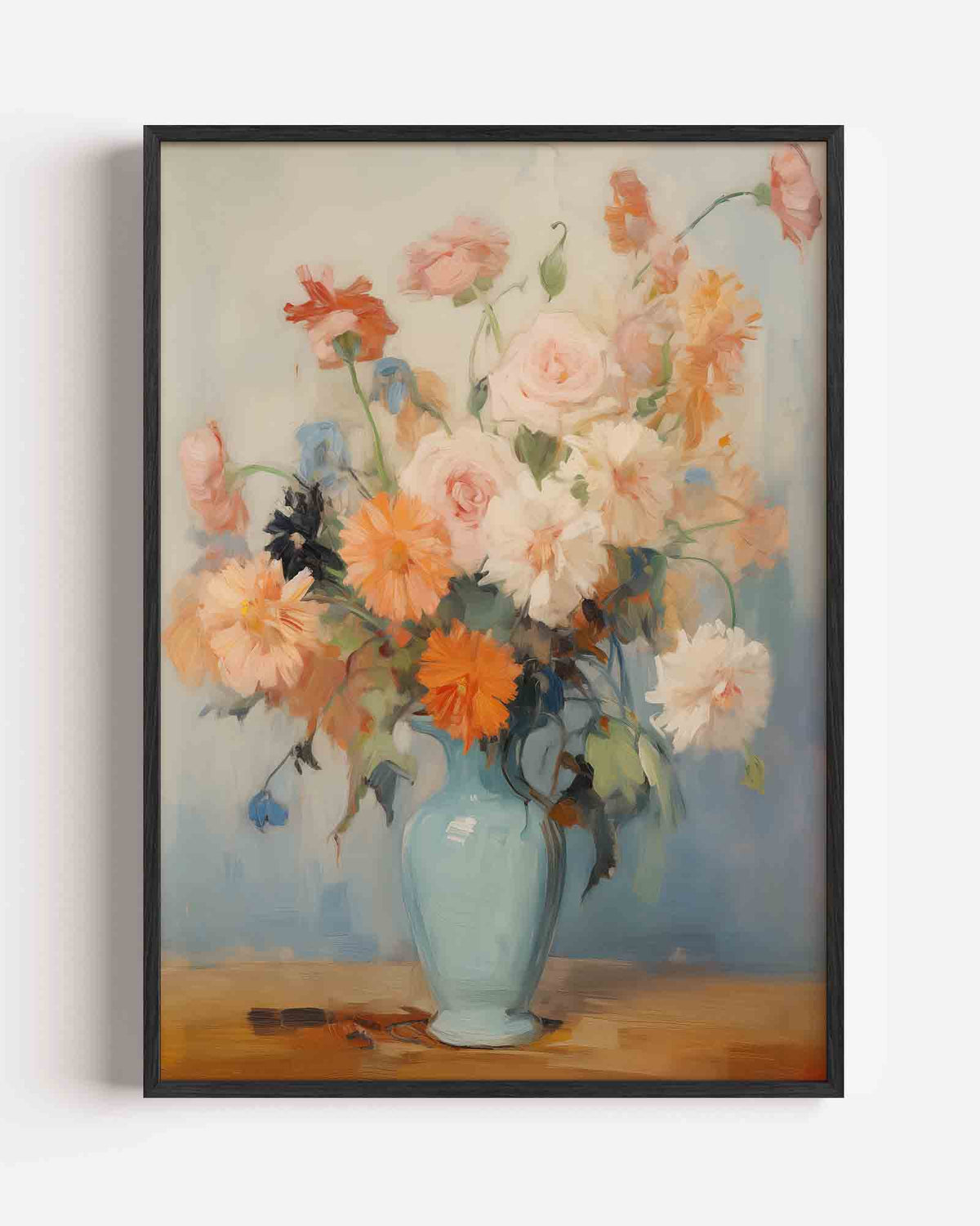 Bloemen in vaas – bloemen portret poster als wanddecoratie