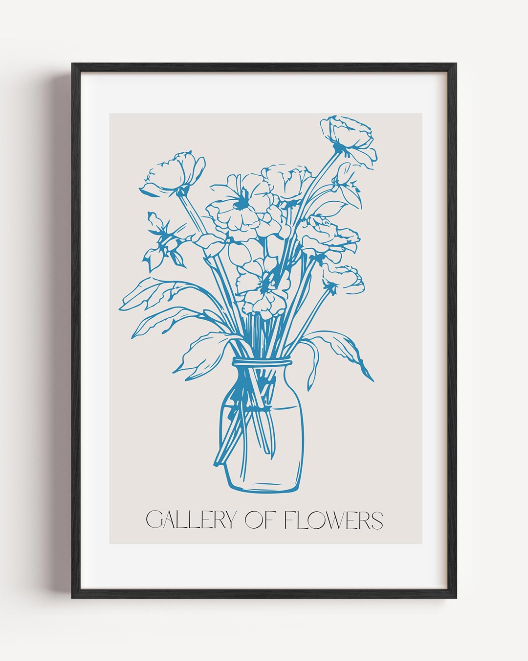 Bloemen in Vaas – bloemen portret poster als wanddecoratie