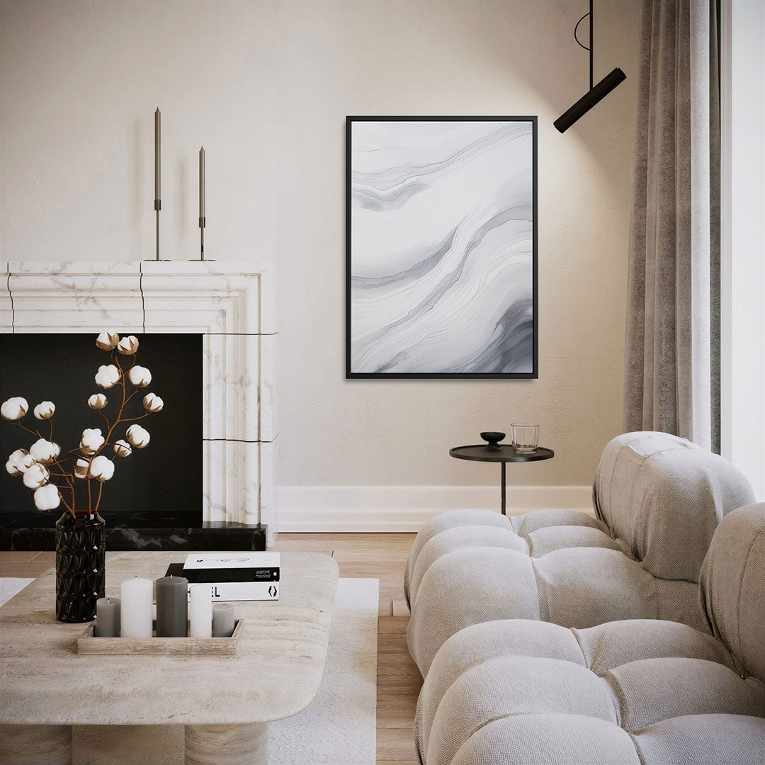 Golvende lijnen – staand wanddecoratie kunstwerk