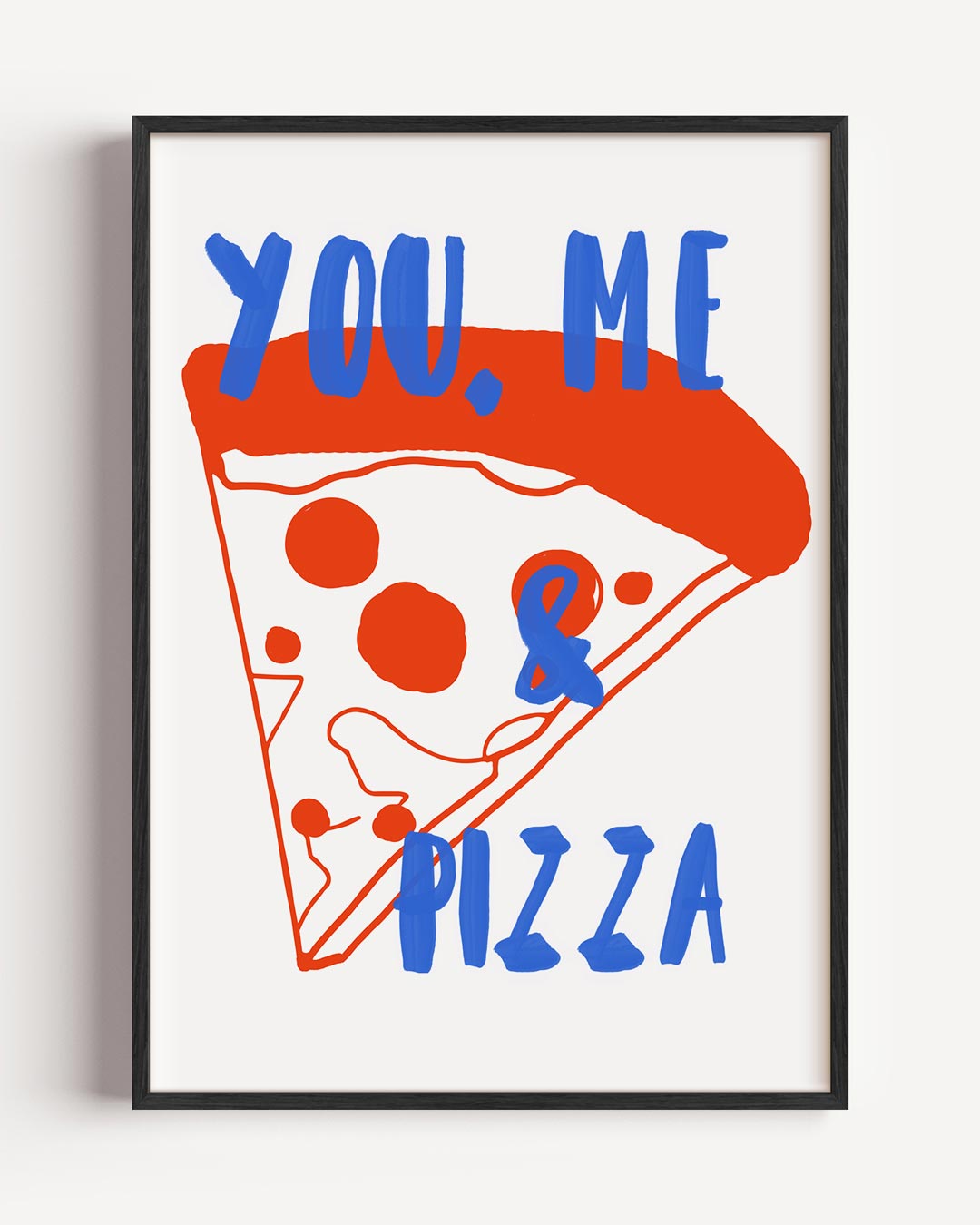 Pizza Liefde – keuken portret poster als wanddecoratie