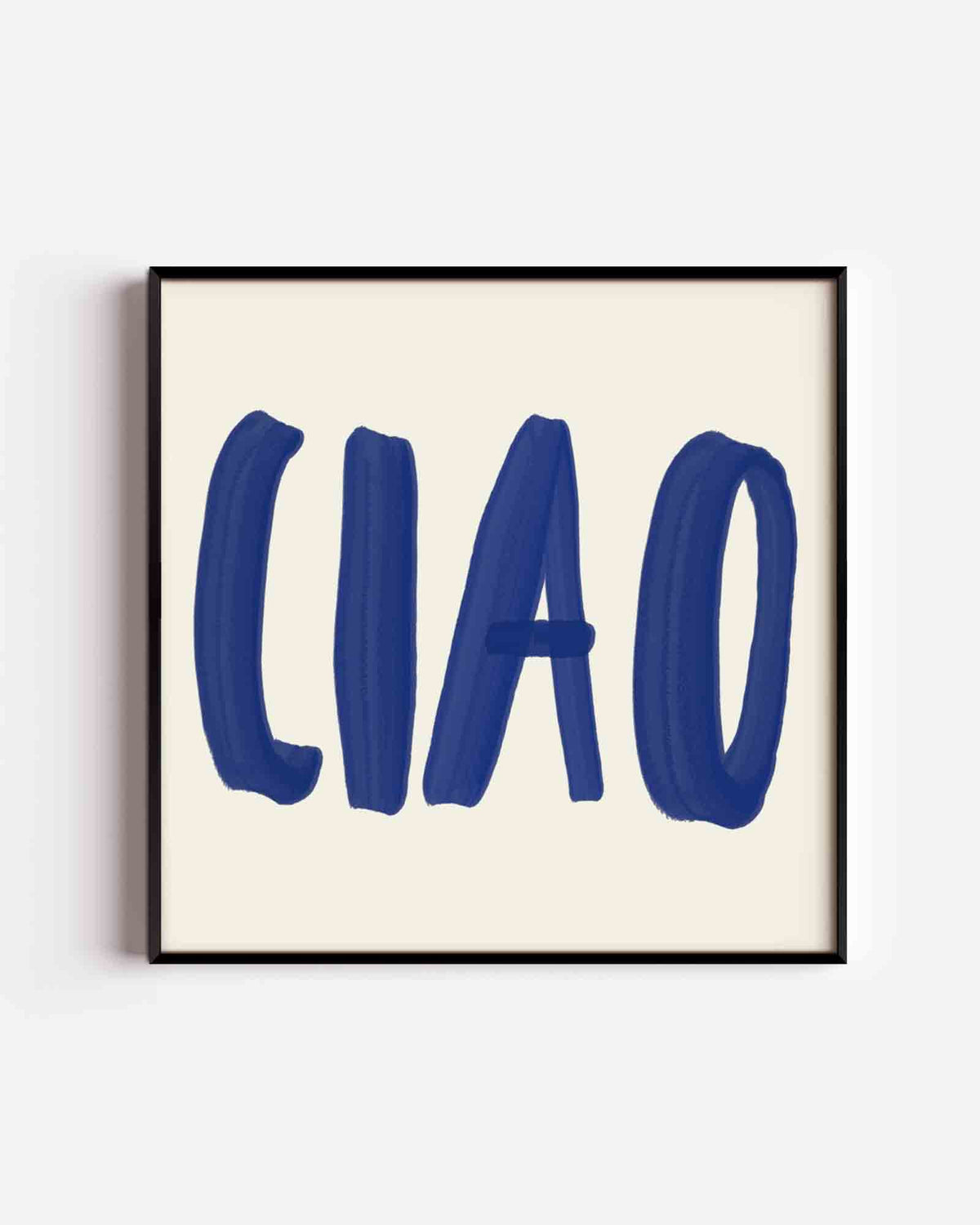 Ciao – vierkante poster met kleur en vormen als wanddecoratie