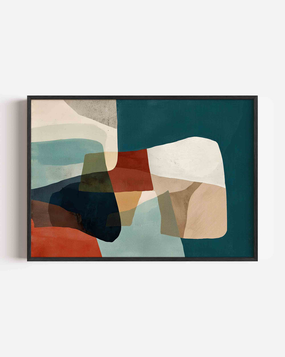 Abstracte vormen – abstracte landscape poster als wanddecoratie
