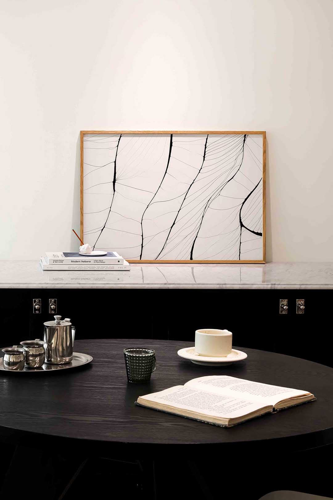 Abstracte lijnen – abstracte poster in liggend formaat