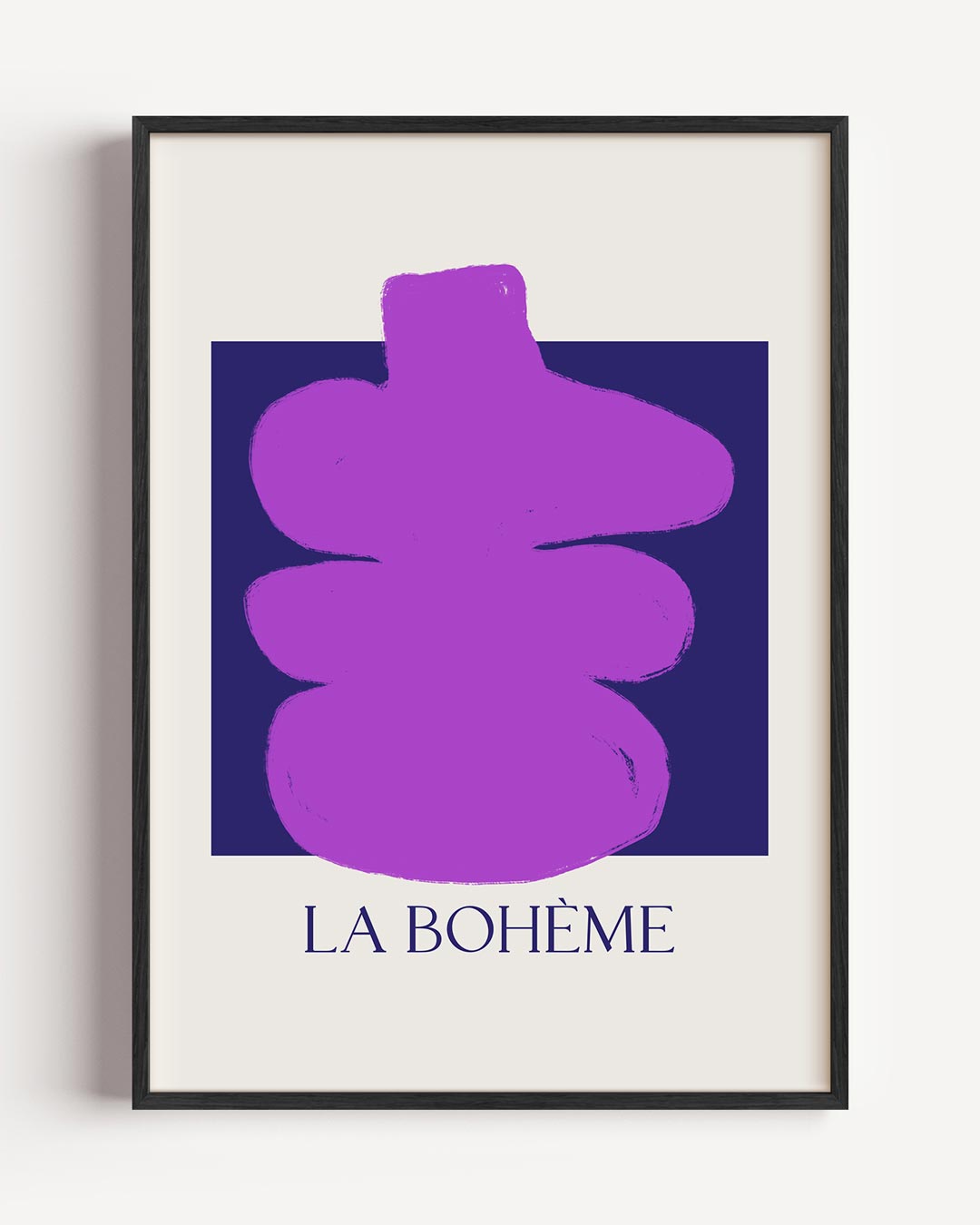 La Bohème Abstracte Kunstposter – boheme portret poster als wanddecoratie
