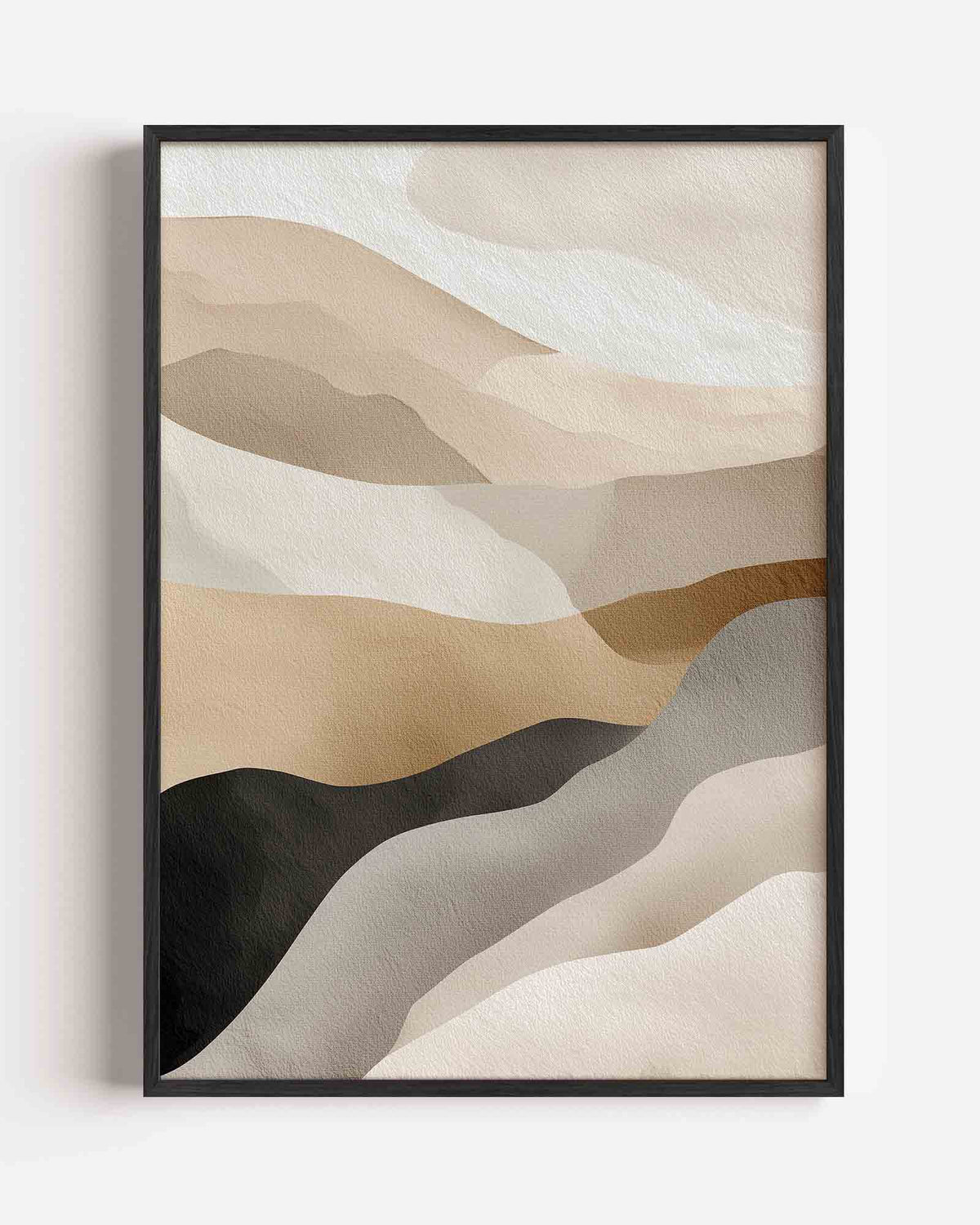 Golvende vormen – abstracte portret poster als wanddecoratie