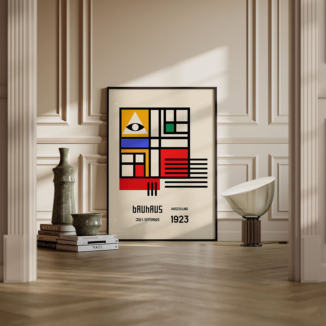 Vormen en vlakkenspel – moderne Bauhaus wandkunst als poster