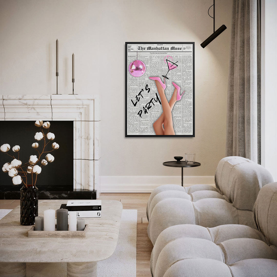 Feestelijke collage – staand wanddecoratie kunstwerk