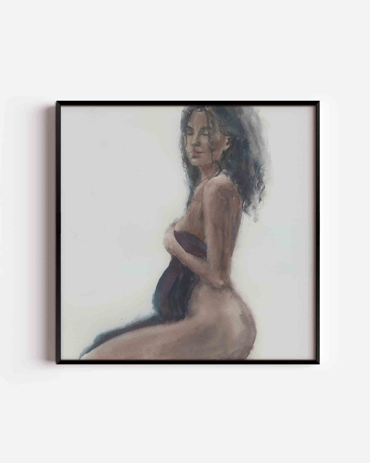 Vrouwelijke figuur – vrouwelijk portret als vierkante poster