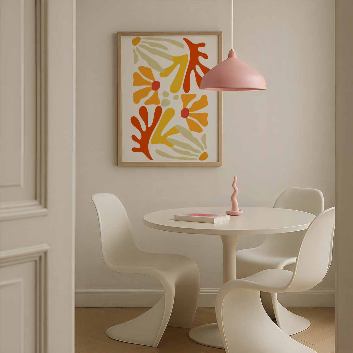 Bloemenexplosie Wandposter – bloemen poster in staand formaat