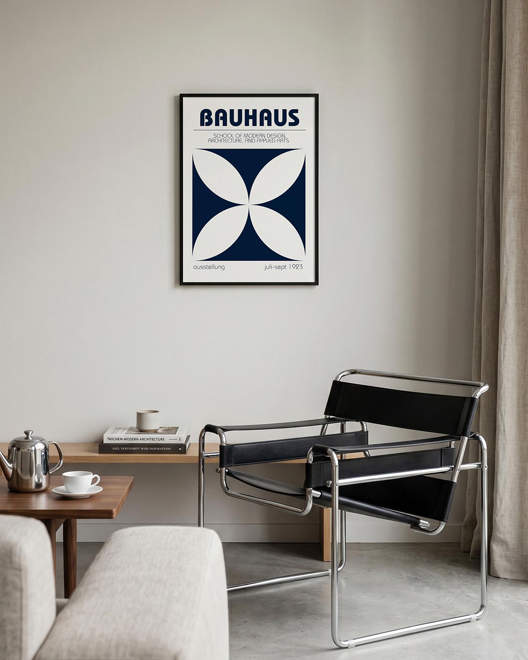 Vorm en balans – geometrische Bauhaus poster in staand formaat