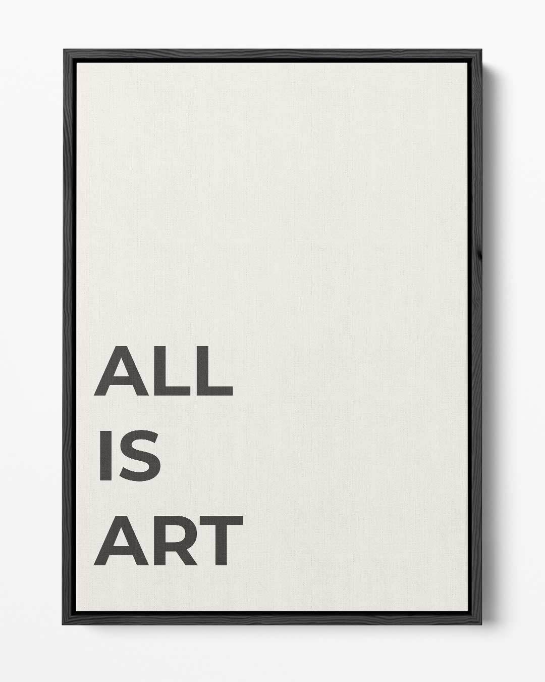 Alles is Kunst Poster – portret kunstwerk als wanddecoratie