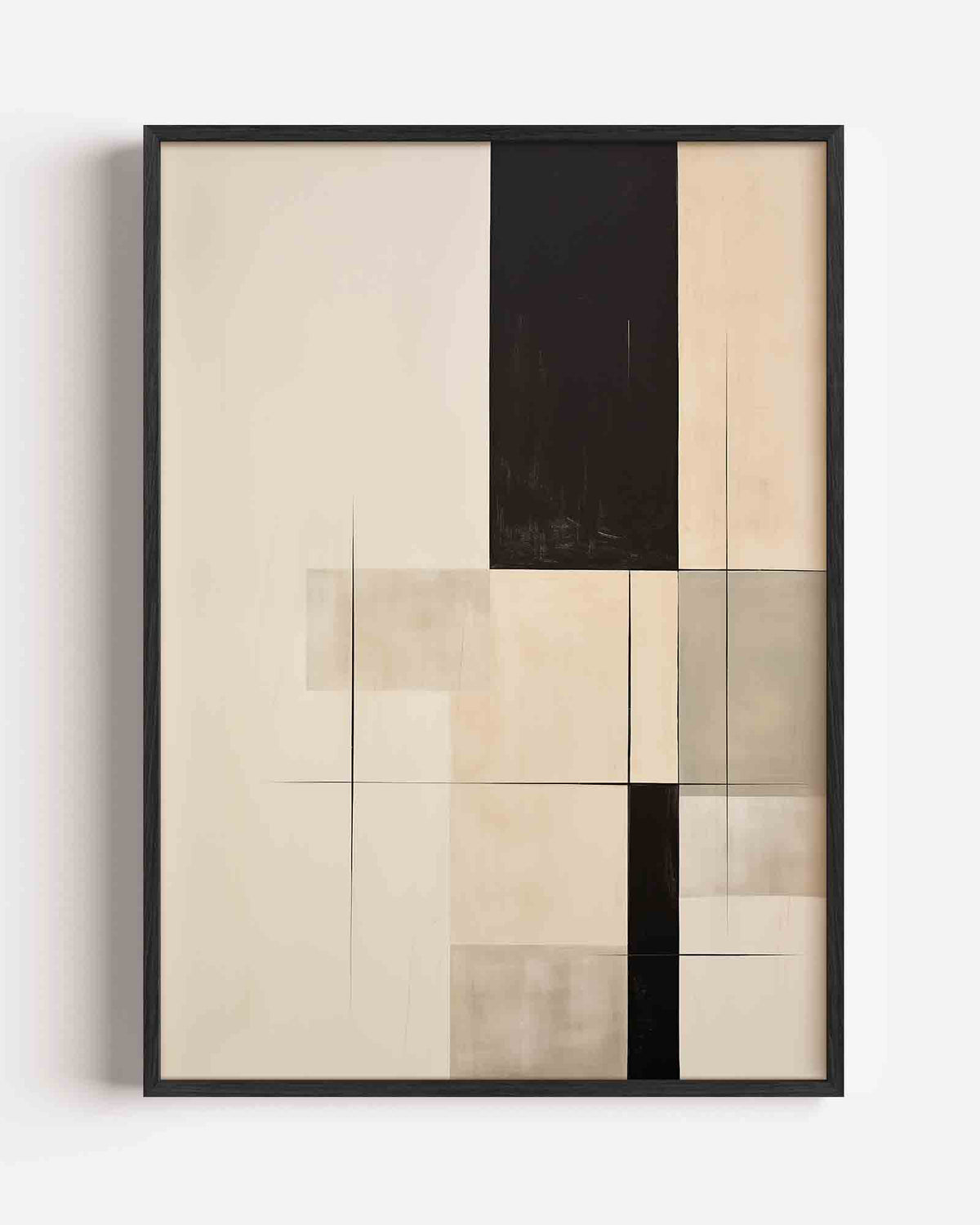 Geometrische vormen – zacht abstracte portret poster als wanddecoratie