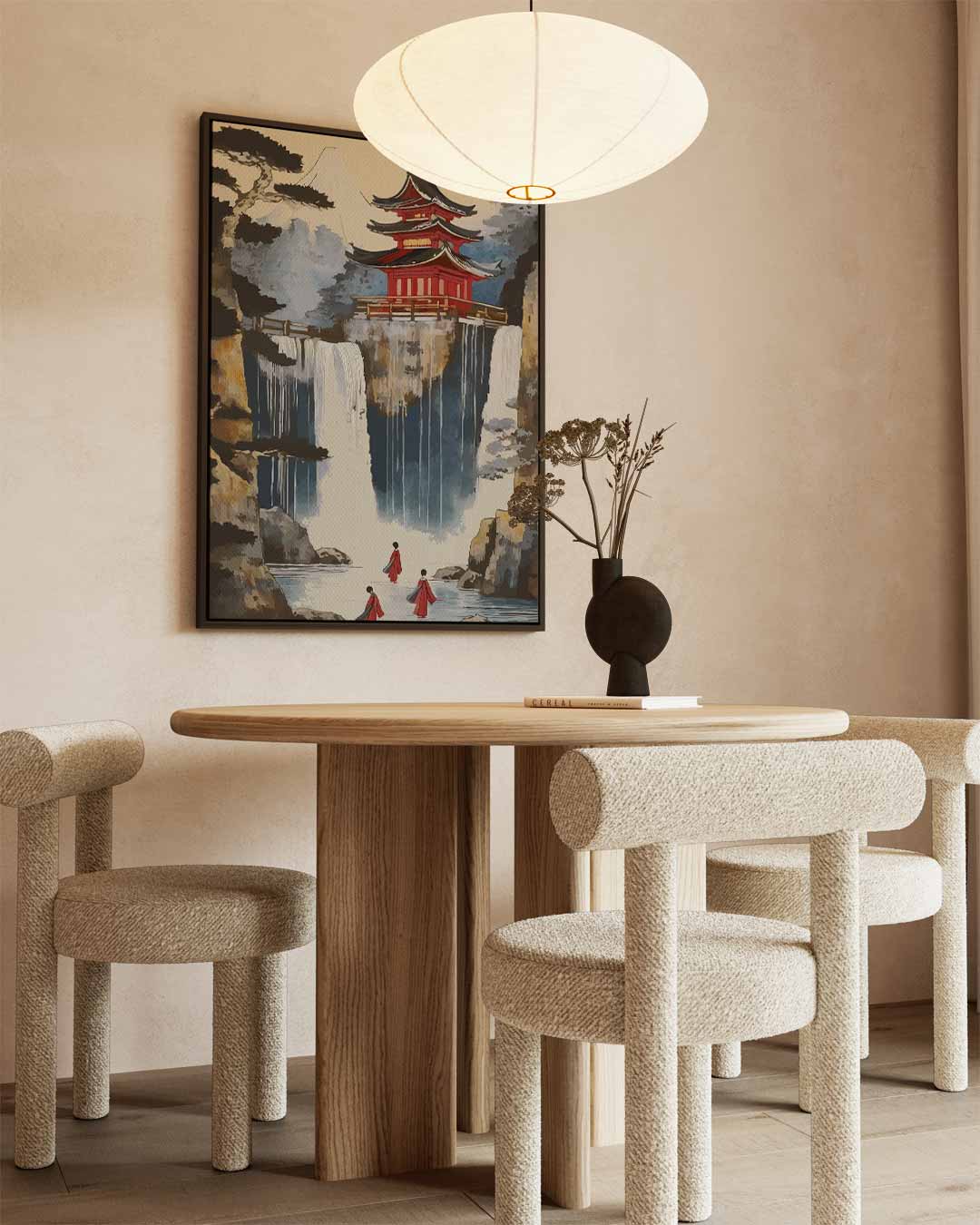 Zen Watervallen – staand kunstwerk voor modern interieur