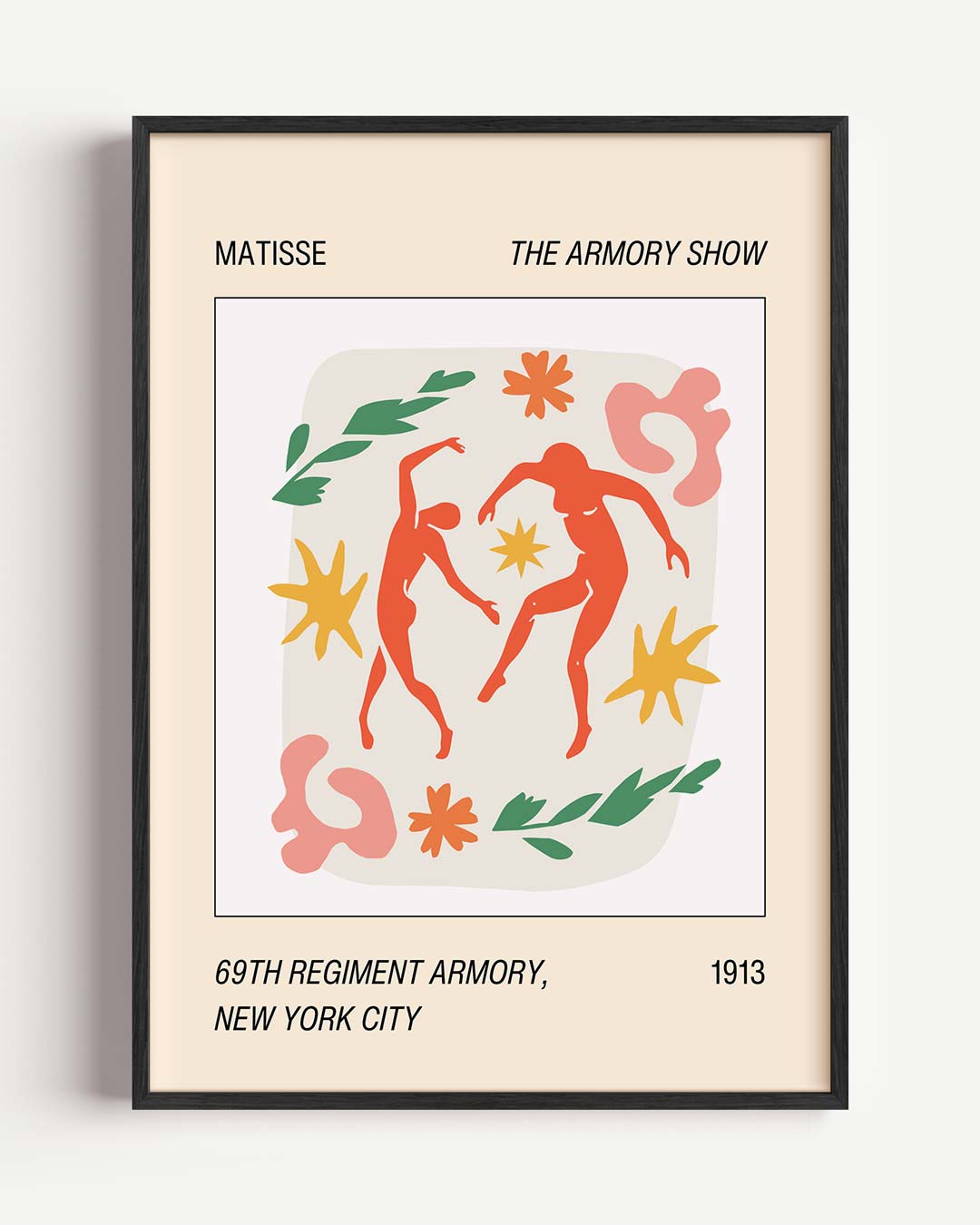 Artistieke Dans in Matisse Stijl – abstracte portret poster als wanddecoratie