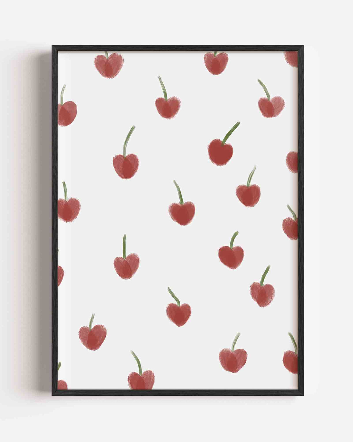 Kersenpatroon – Kunst & Design poster als staande wanddecoratie