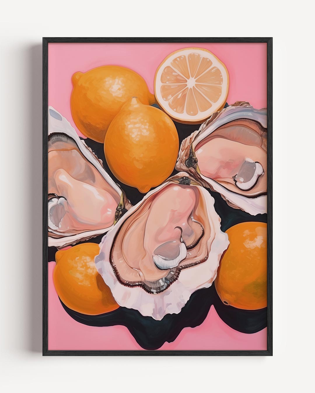 Vrolijke Zeevruchten en Citrus – keuken portret poster als wanddecoratie