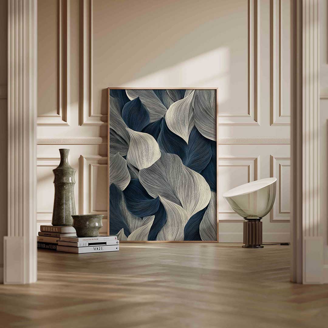 Golvende lijnen – staande abstracte wanddecoratie van WallArtistic