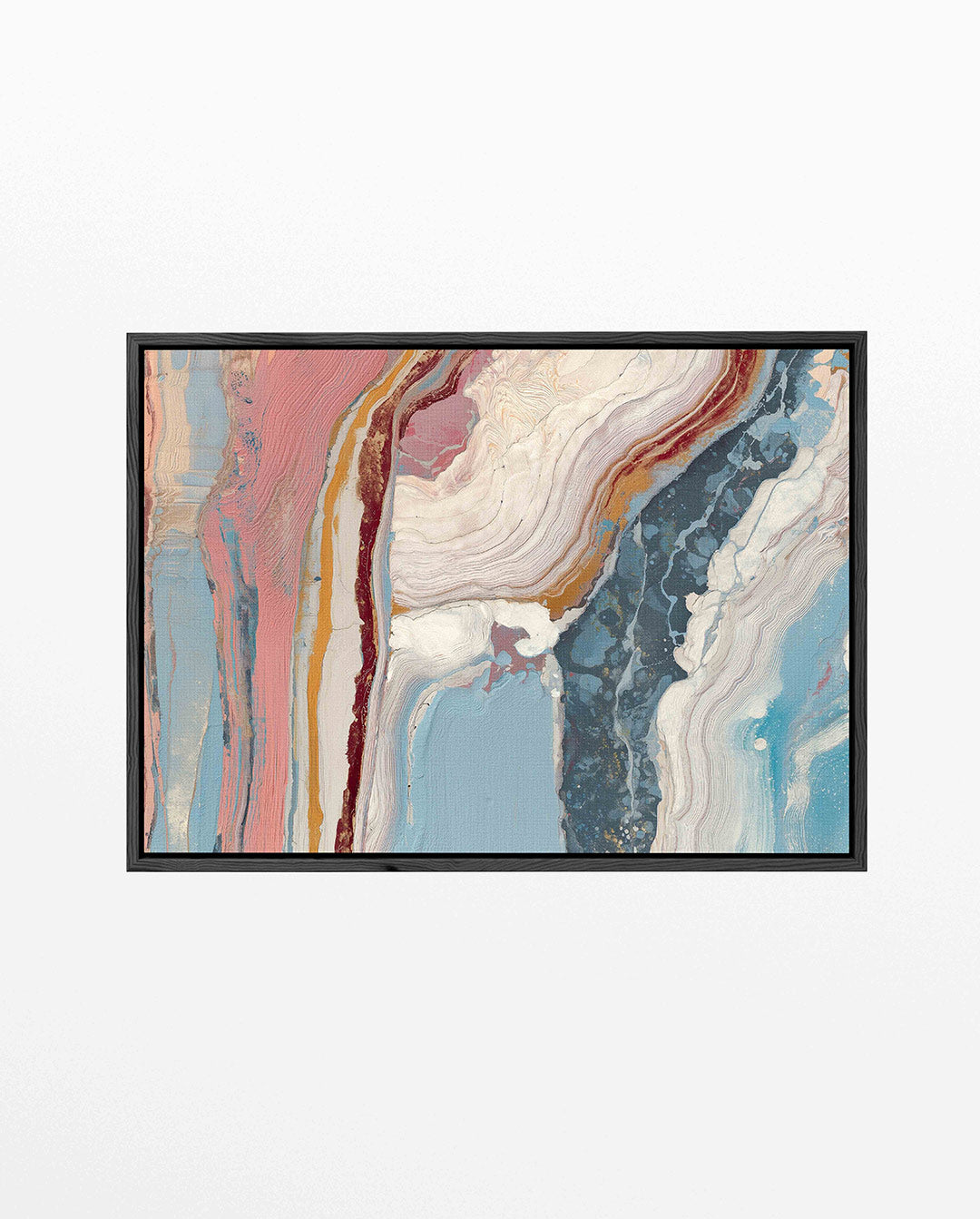 Organische kleurenstroom – liggend abstract kunstwerk