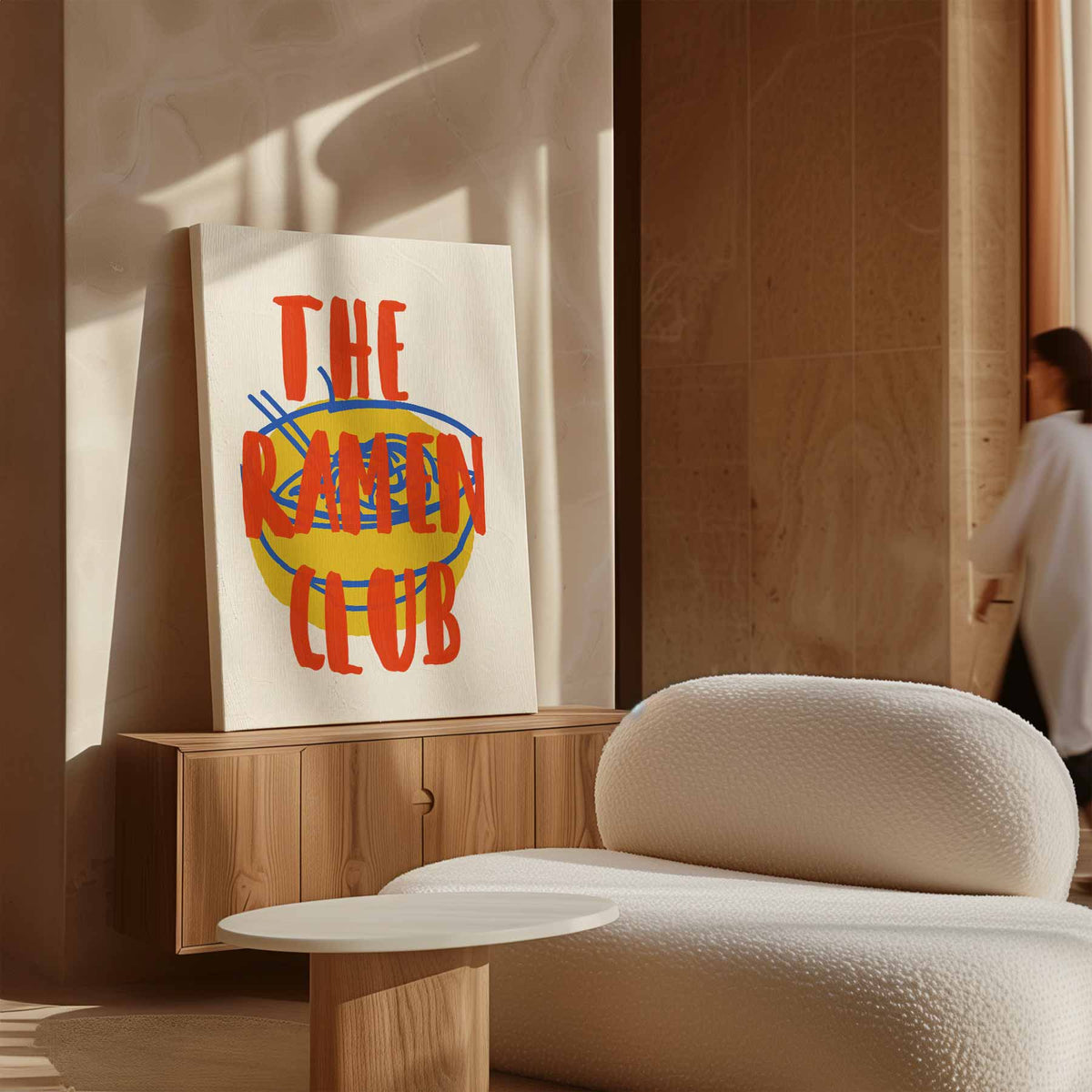Ramen Club – canvas wanddecoratie in portret formaat