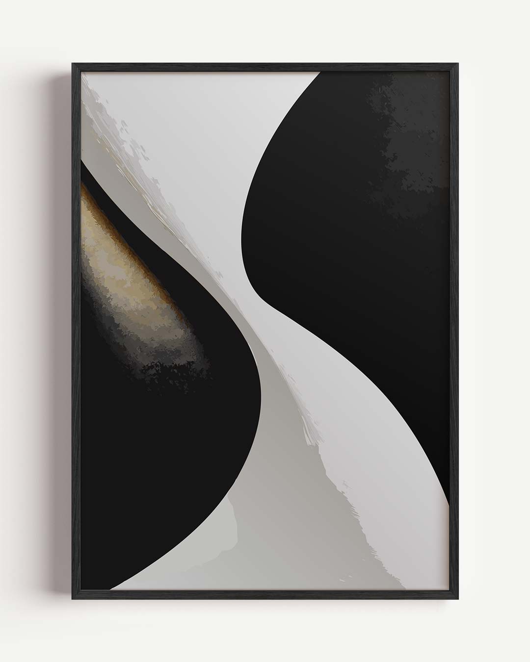 Abstracte Elegantie – kleurrijke abstracte portret poster als wanddecoratie