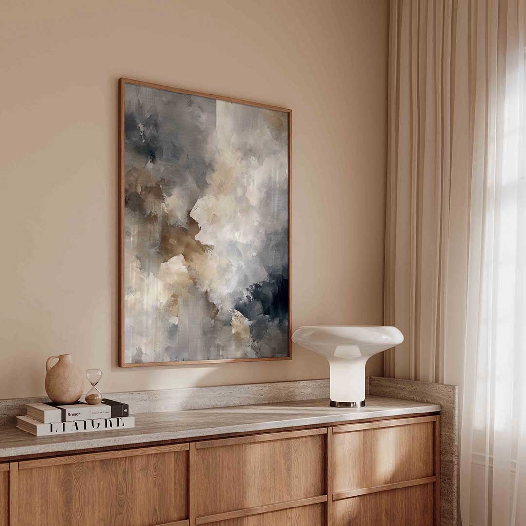 Abstracte wolken – abstracte poster in staand formaat