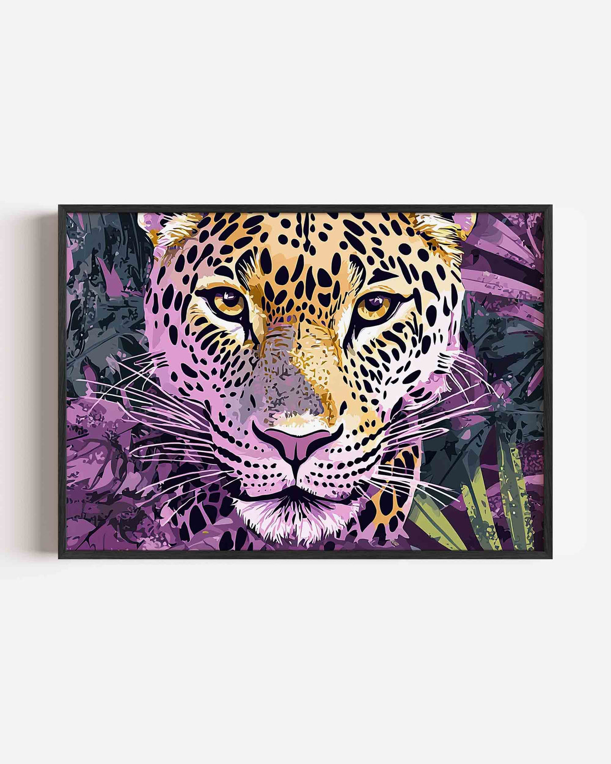 Luipaard gezicht – dieren landscape poster als wanddecoratie