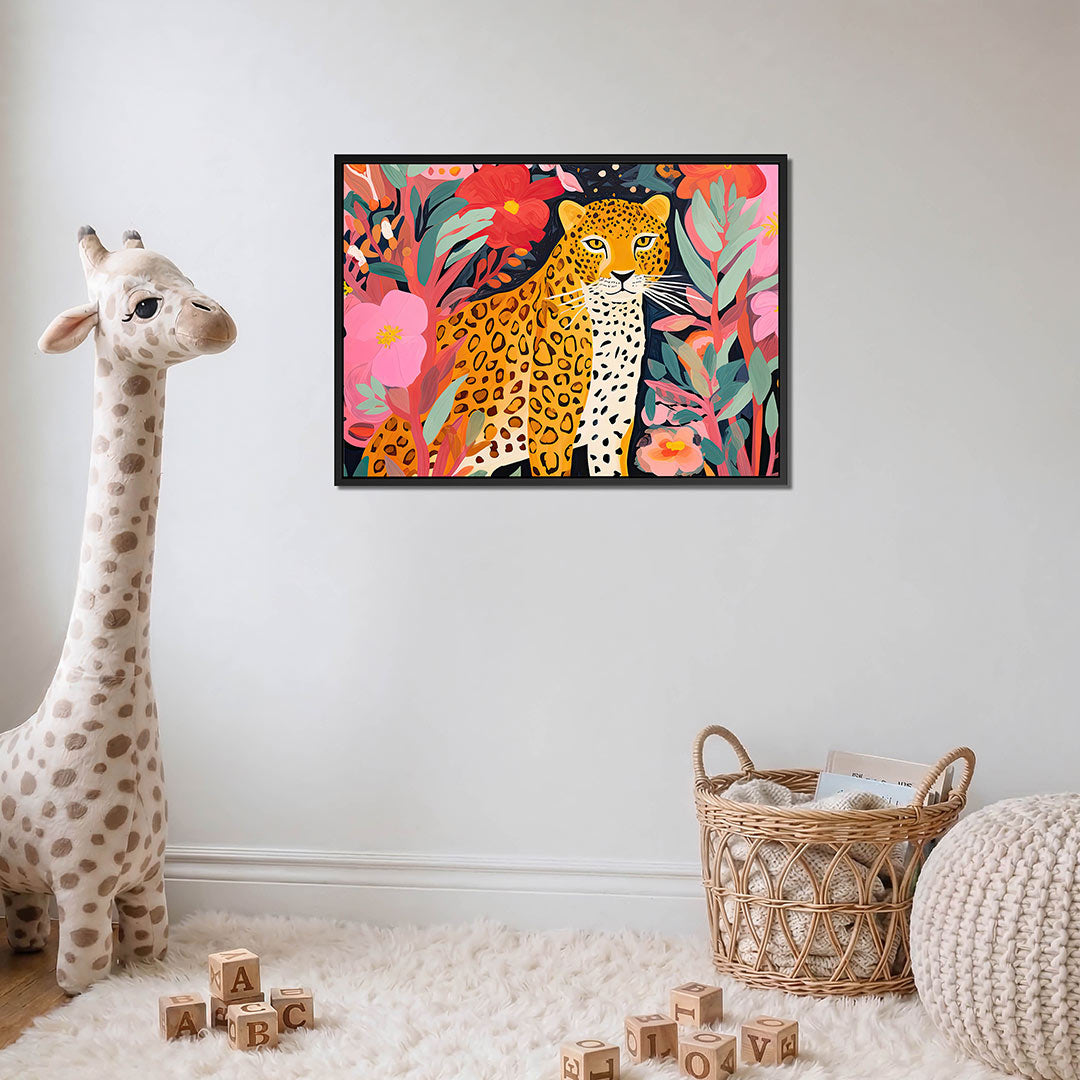 Kleurrijke dierenwereld – detail van het kunstwerk