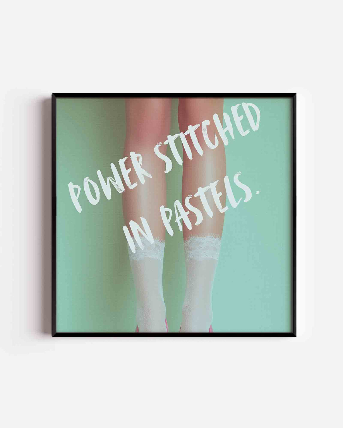 Pastel benen – Pop Art vierkante poster als wanddecoratie