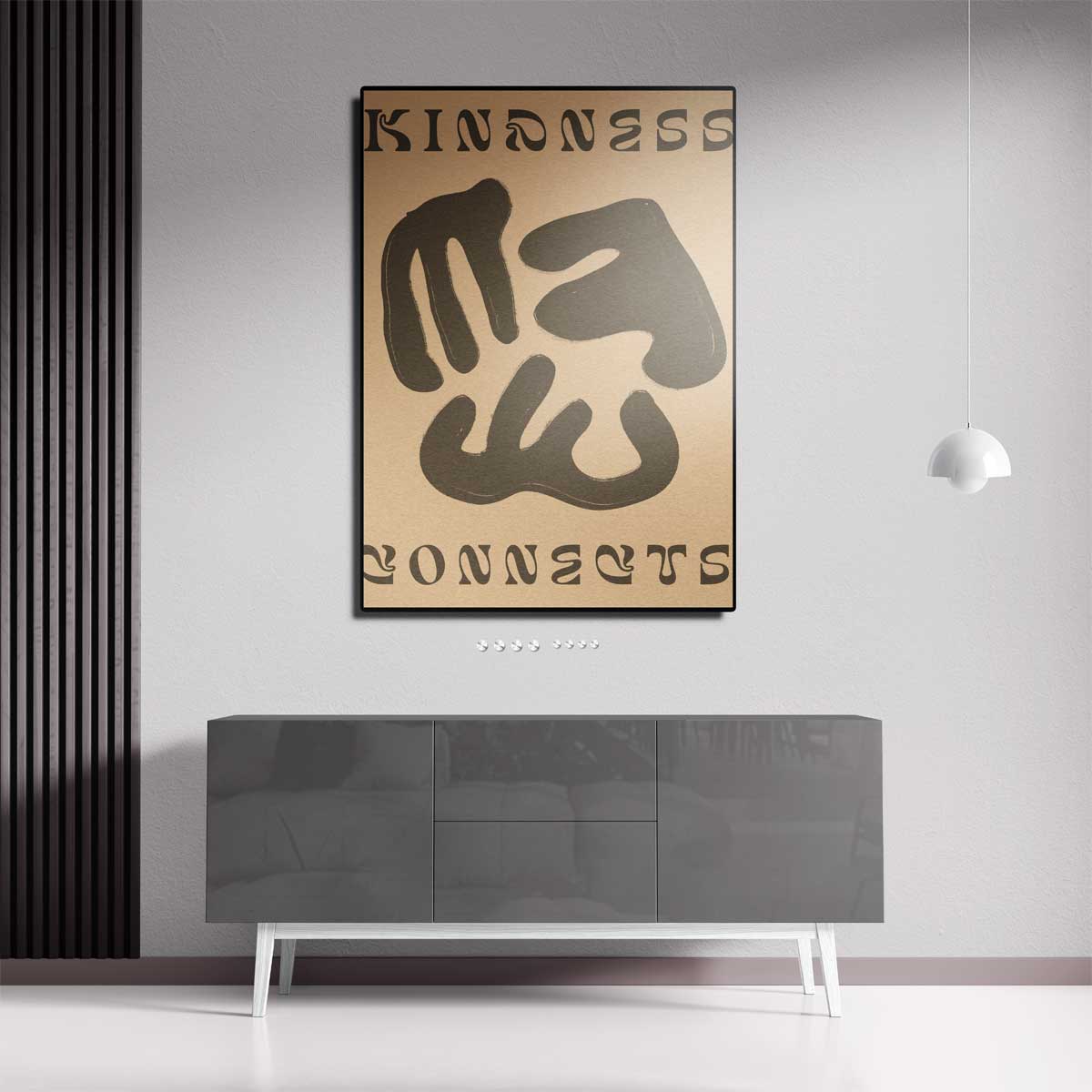Verbonden in Vriendelijkheid Poster – dibond kunstwerk als wanddecoratie