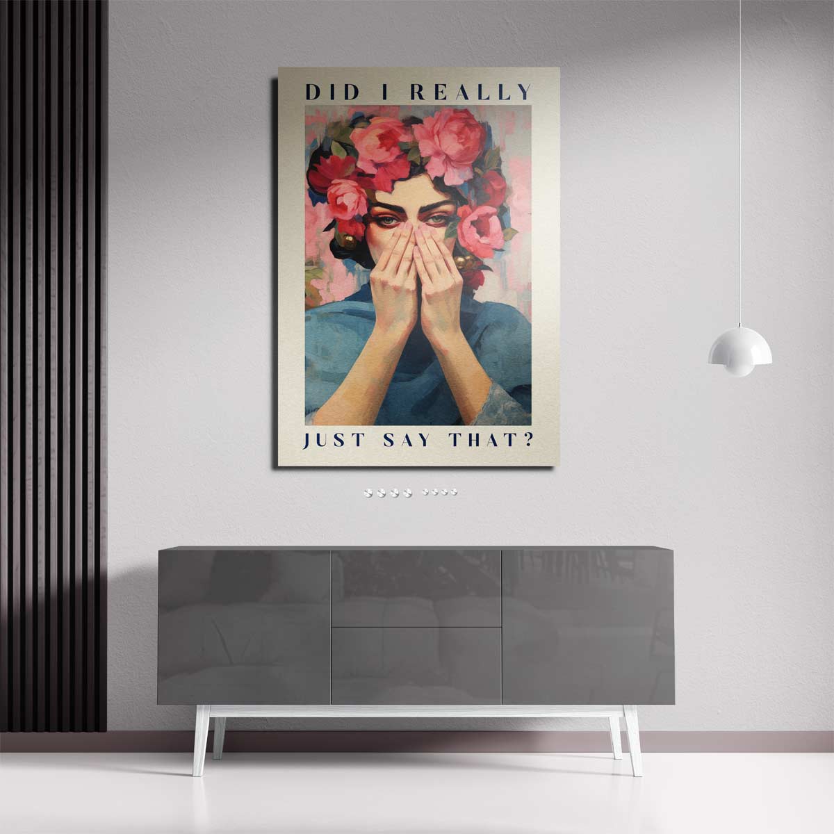 Bloemen Ondertussen – staande wandkunst voor woonkamer of interieur