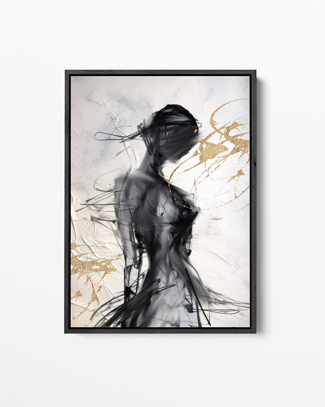 Dynamische vormen – staand wanddecoratie kunstwerk
