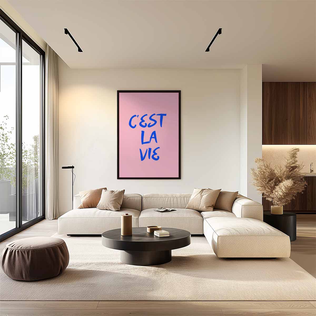 C'est La Vie Wanddecoratie – staand kunstwerk voor modern interieur