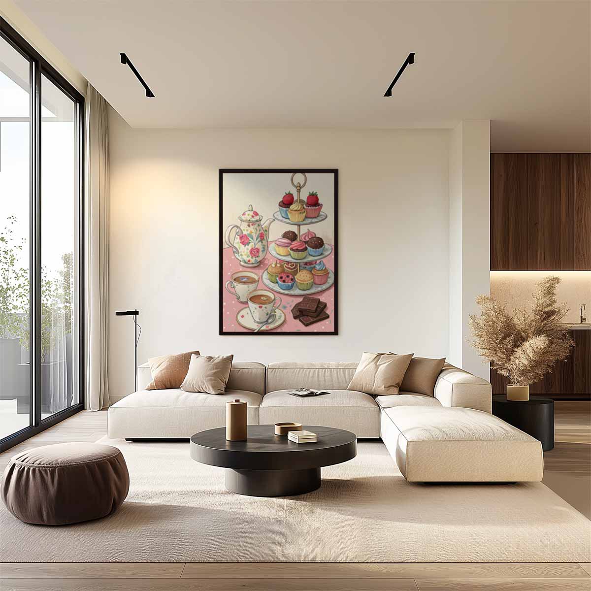 High Tea Delights – dibond wanddecoratie in staand formaat